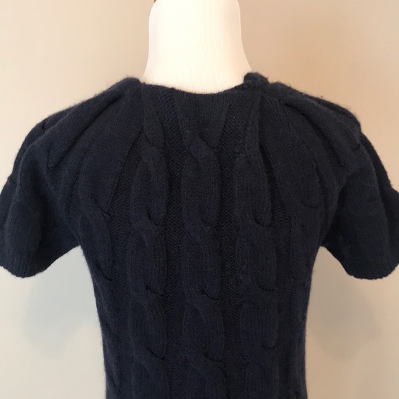 Vince navy cable knit long cardigan S - Picture 5 of 7